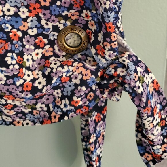 Michael Kors Floral Side Tie Top - Picture 4 of 5